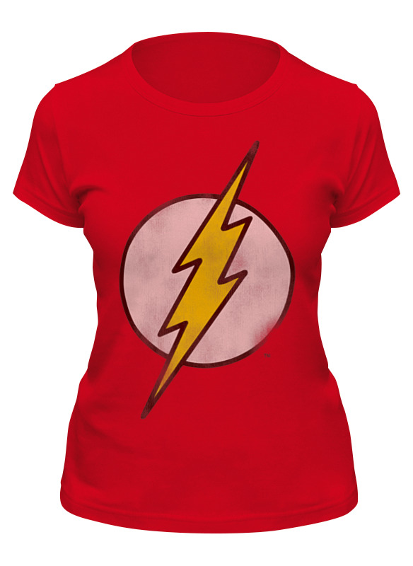 

Футболка женская Printio Флэш (flash) красная 2XL, Красный, Флэш (flash)