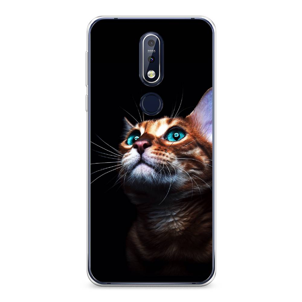 

Чехол Awog на Nokia 7.1 / Нокиа 7.1 "Мечтательный кот", Коричневый, 122050-1