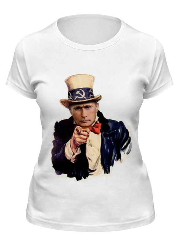 

Футболка женская Printio Putin белая 2XL, Белый, Putin