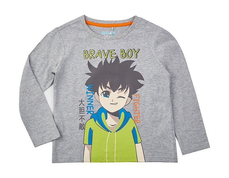 

Лонгслив детский Kari Kids SS24C51700520, серый, 92, SS24C51700520