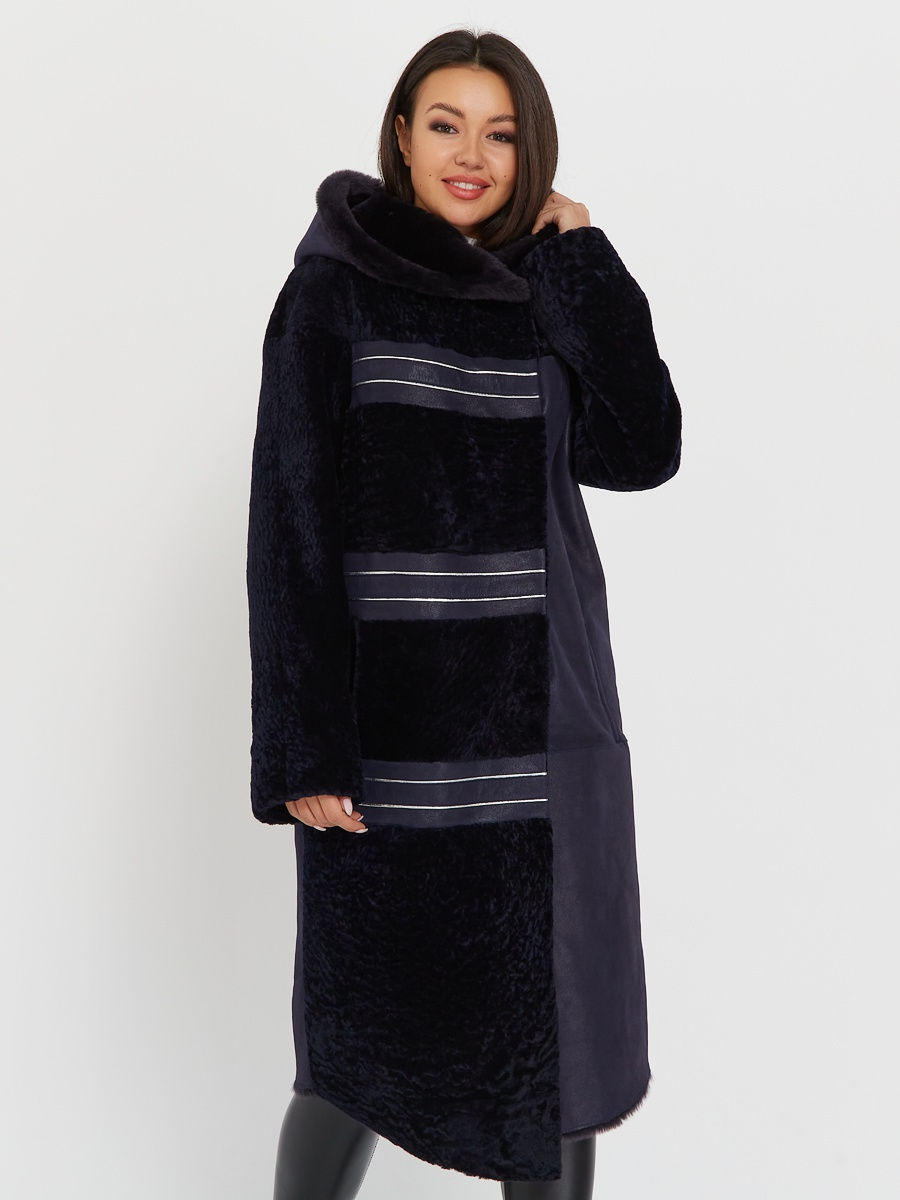 

Дубленка женская Este'e exclusive Fur&Leather Y-01 синяя M, Y-01