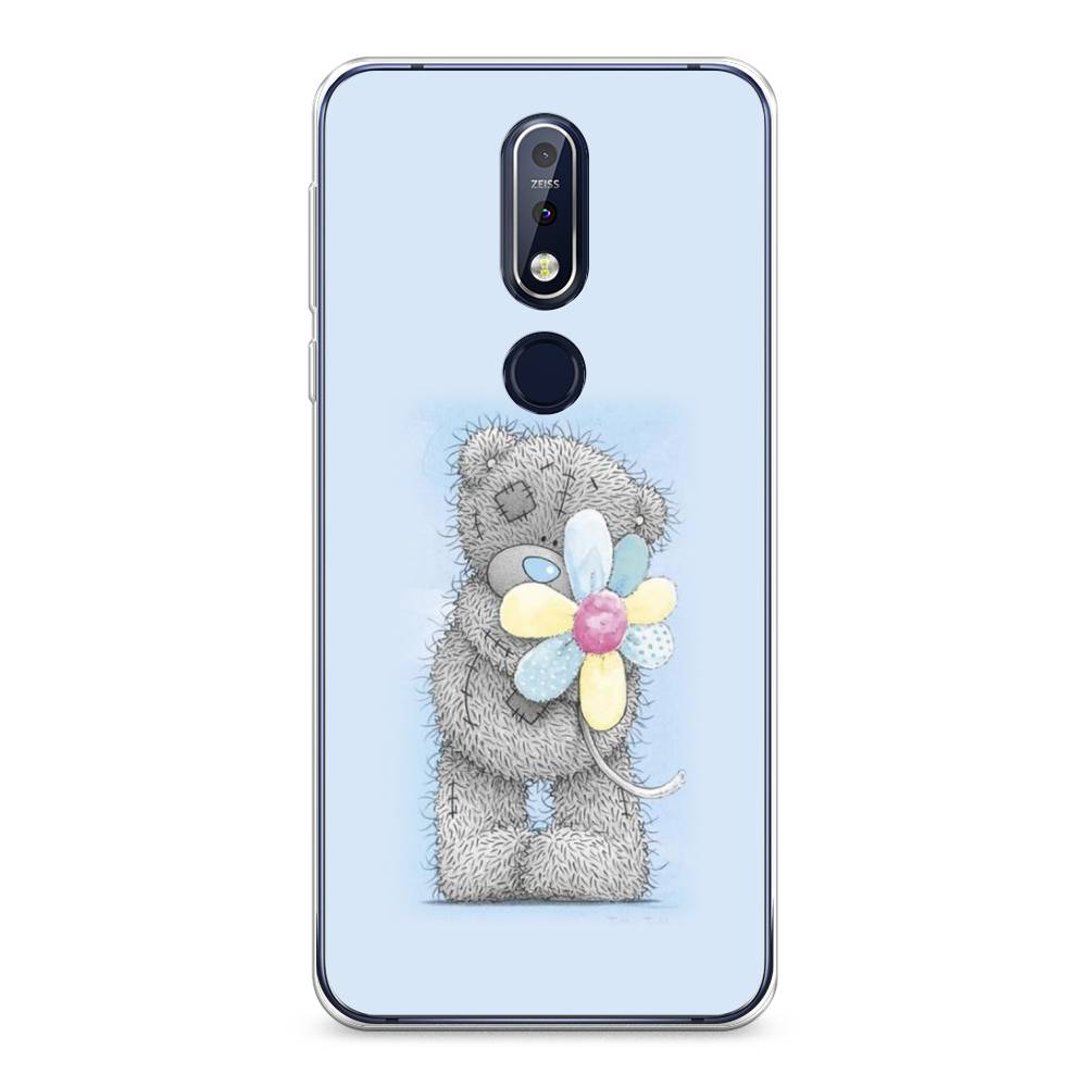 

Чехол Awog на Nokia 7.1 / Нокиа 7.1 "Me to you с ромашкой", Голубой;серый;желтый, 122050-2