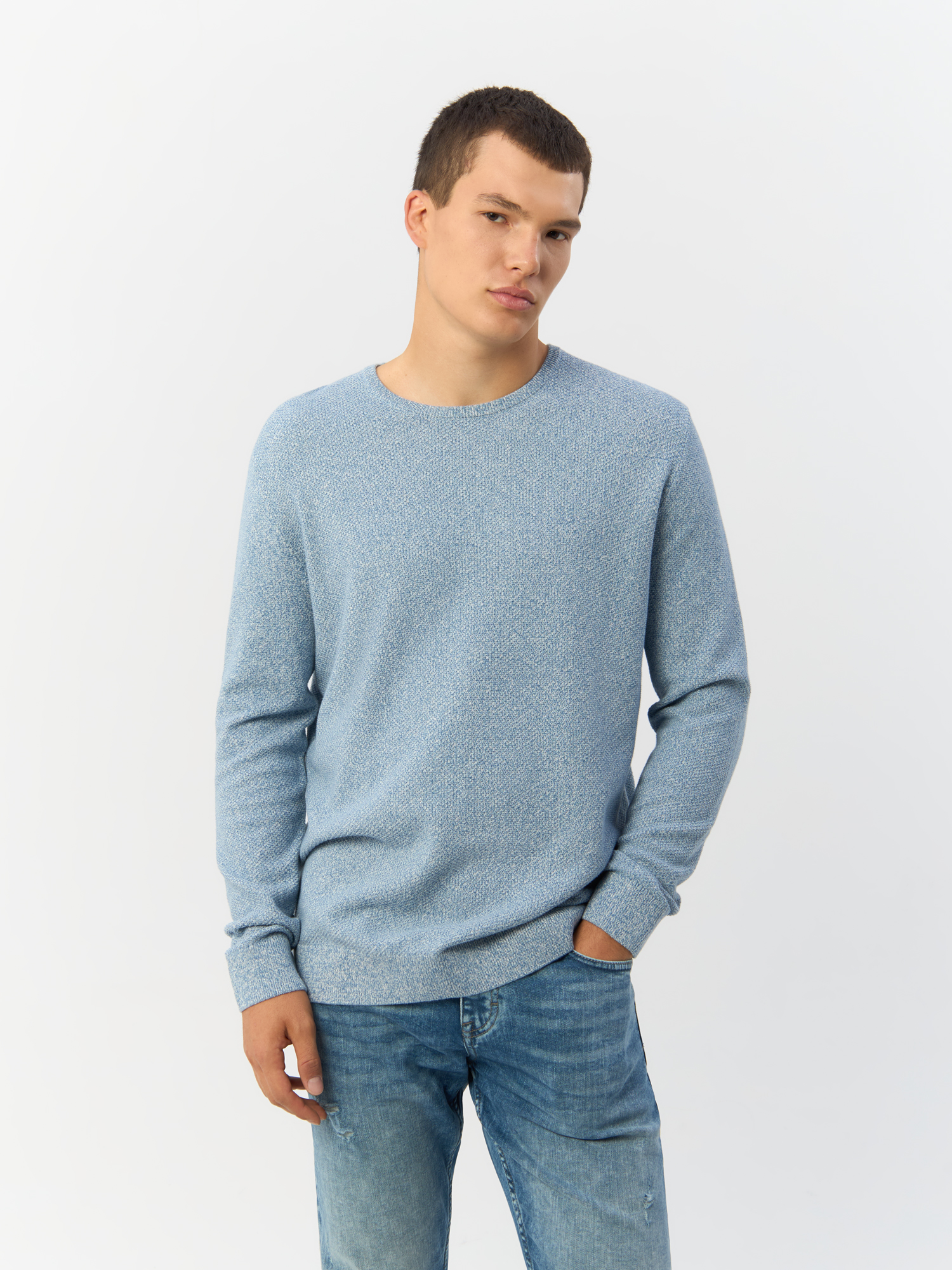 

Свитшот мужской QS by s.Oliver 2146110/54X0 голубой XXL, 2146110
