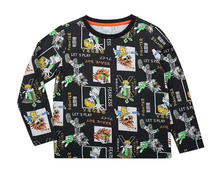 

Лонгслив детский Kari Kids SS24C51800520, черный, 98, SS24C51800520