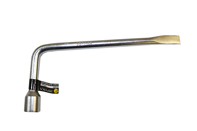 Ключ баллонный Г-образный 17мм L-350мм с лопаткой ЭВРИКА баллонный г образный ключ 17мм helfer hf002200