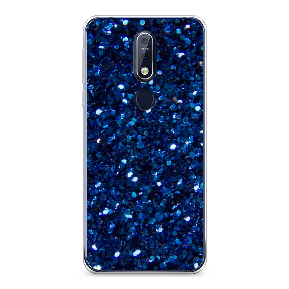 

Чехол Awog "Синие блестки рисунок" для Nokia 7.1