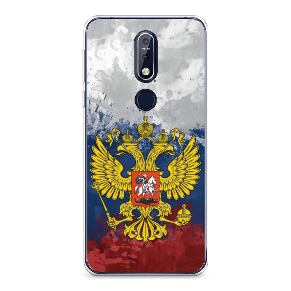 

Чехол Awog на Nokia 7.1 / Нокиа 7.1 "РФ", Белый;синий;красный, 122050-5