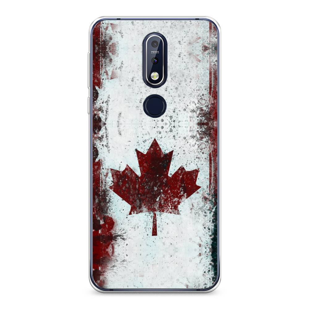 

Чехол Awog на Nokia 7.1 / Нокиа 7.1 "Канада", Белый;красный;черный, 122050-5