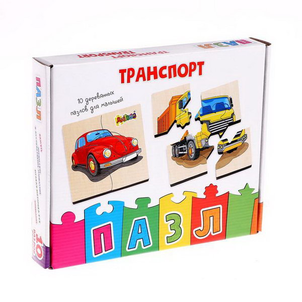 Пазл Анданте фигурных Транспорт 10 шт 40 дет. RDI-D803a