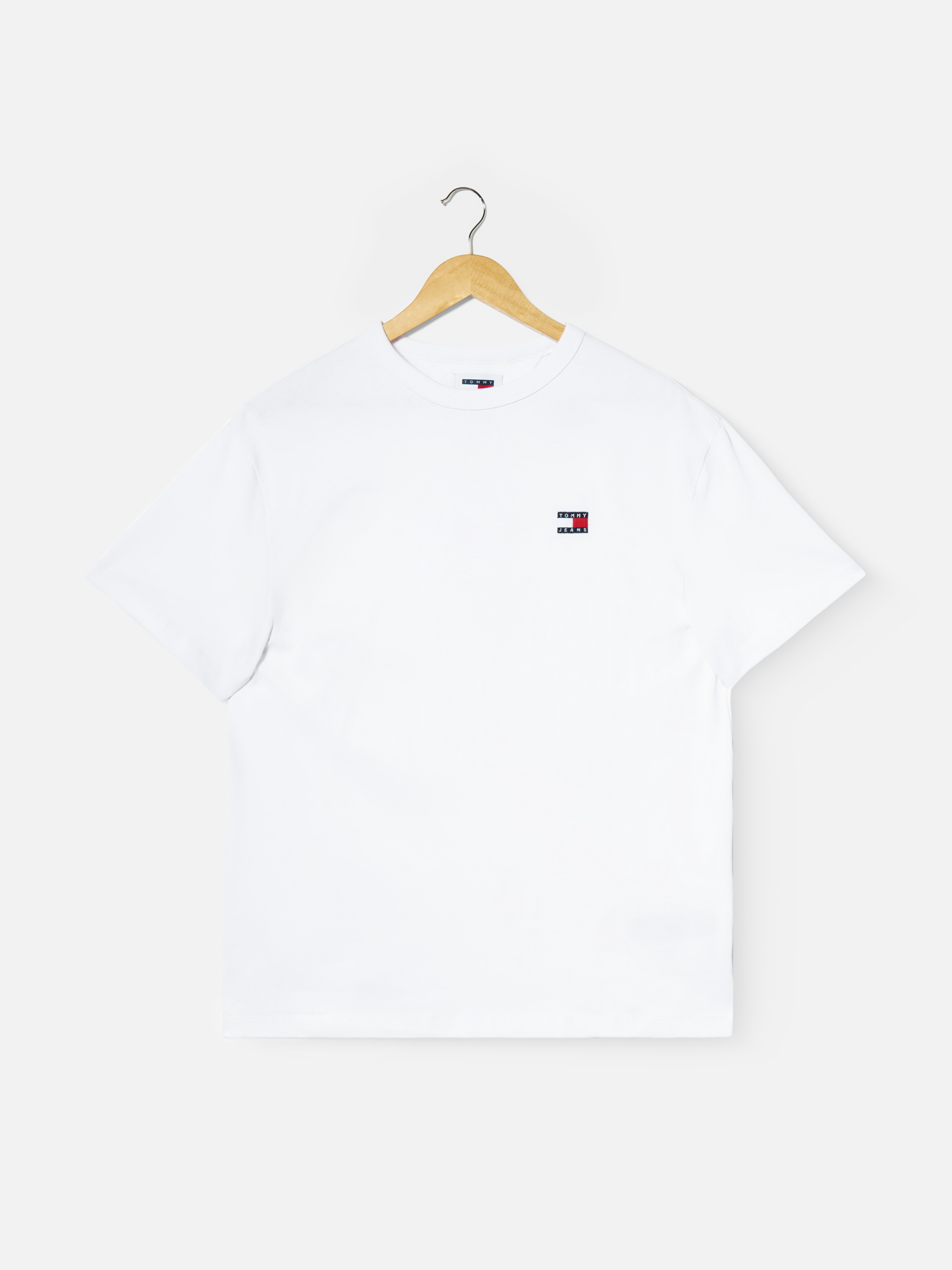

Футболка мужская Tommy Hilfiger DM0DM17995 белая L, Белый, DM0DM17995
