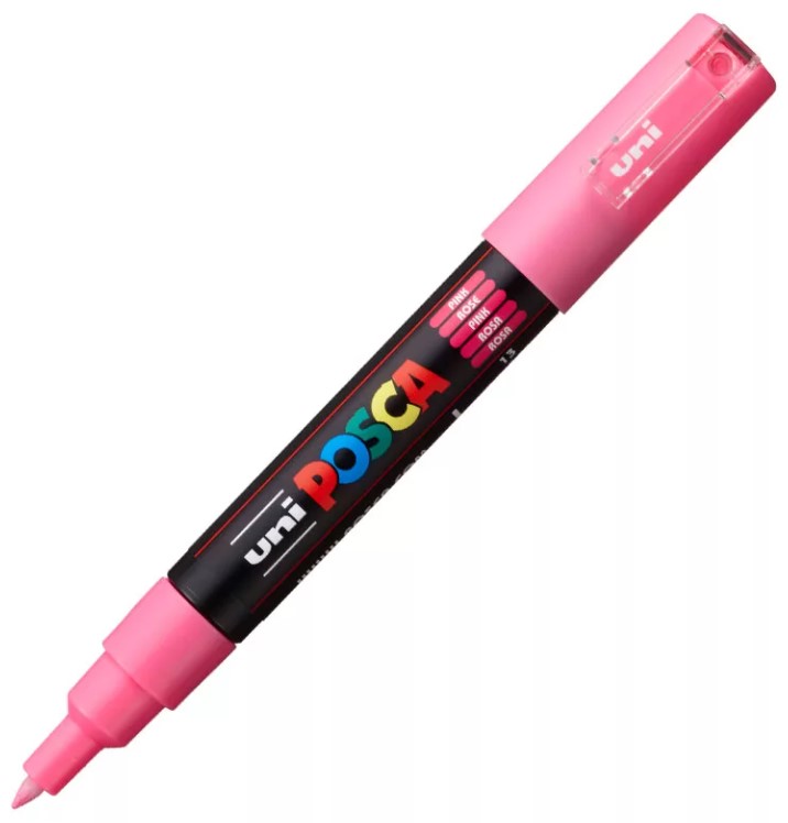 

Маркер Uni Posca 1M 0.7мм, Розовый