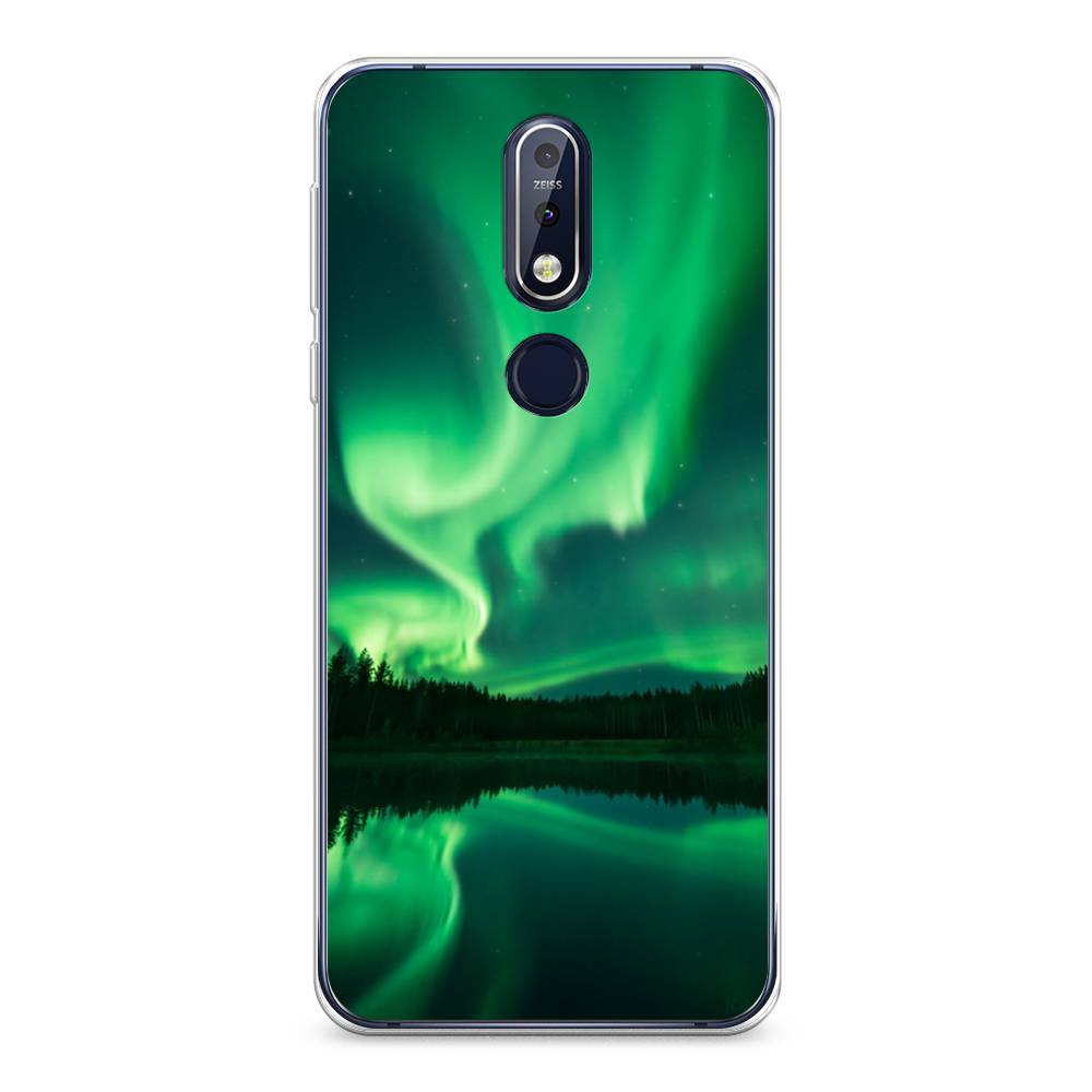 

Чехол Awog на Nokia 7.1 / Нокиа 7.1 "Ночные пейзажи 7", Зеленый;черный, 122050-4