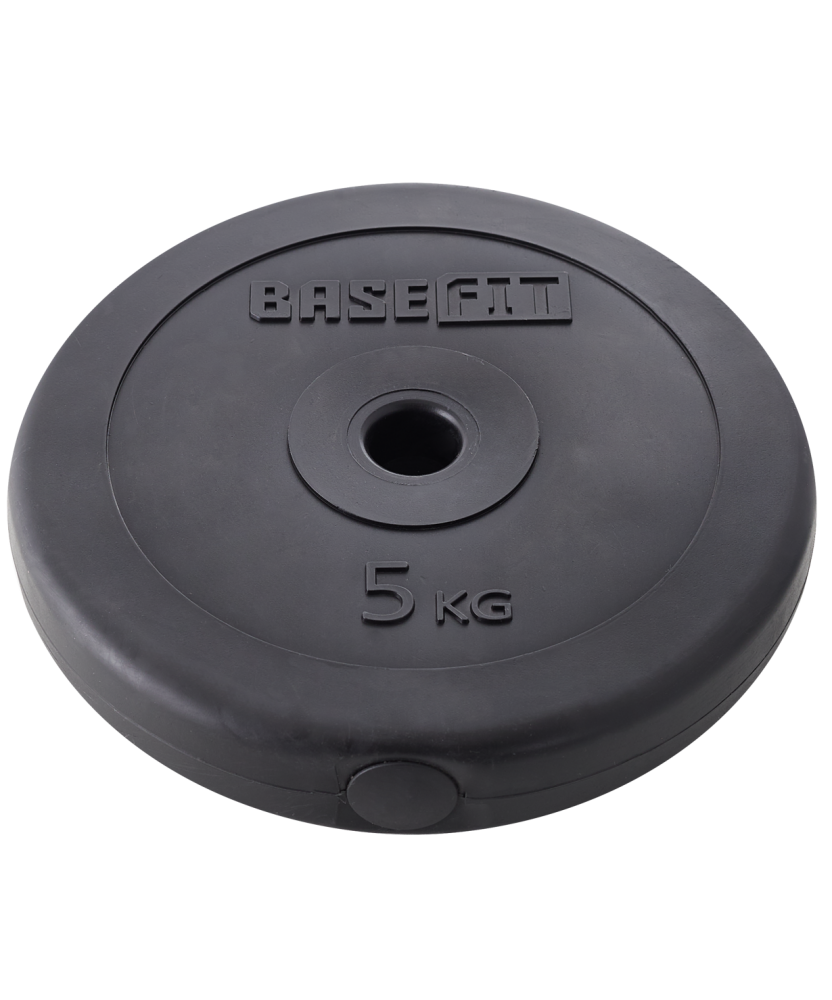 

Диск пластиковый Basefit, 5кг, d=26 мм, черный, 4 шт., BB-203