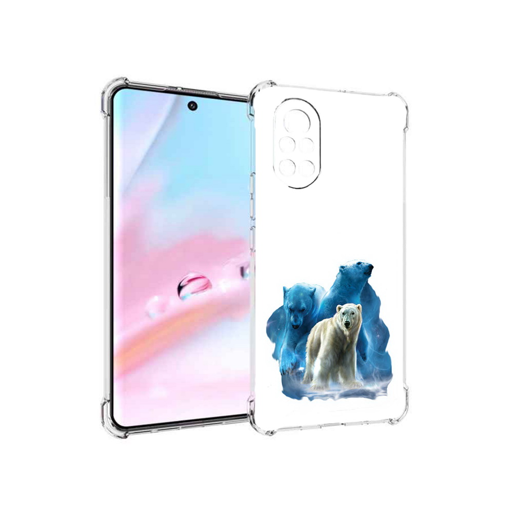 

Чехол MyPads полярный медведь для Huawei Nova 8 (ANG-LX1), Прозрачный, Tocco