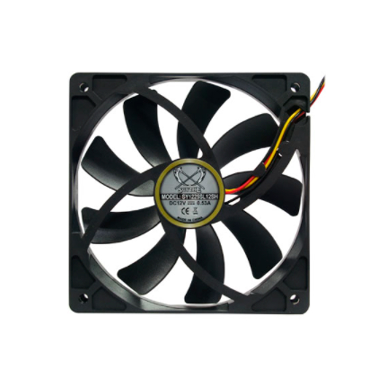 

Корпусной вентилятор Scythe SLIP STREAM (SY1225SL12SH), "SLIP STREAM" 120mm Case Fan (1,900 rpm version) SY1225SL12SH