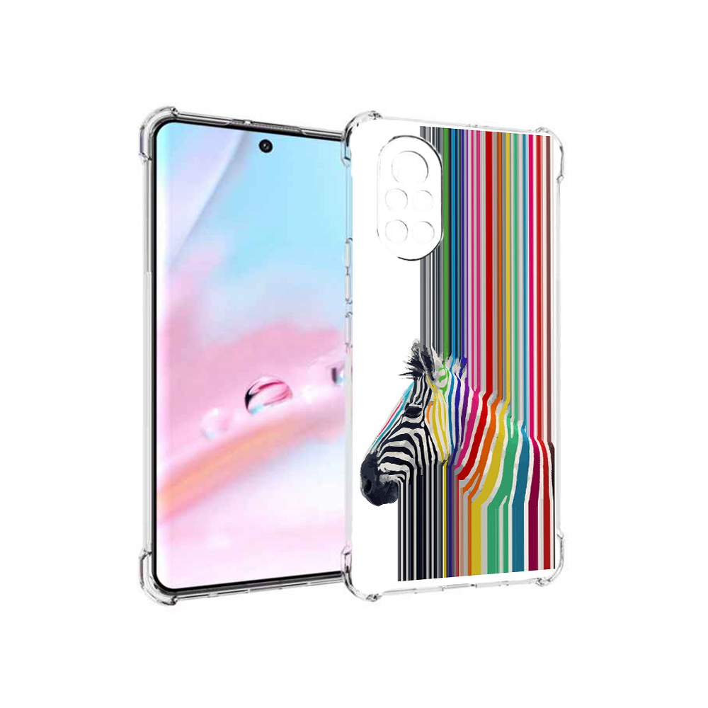 

Чехол MyPads радужная зебра для Huawei Nova 8 (ANG-LX1), Прозрачный, Tocco