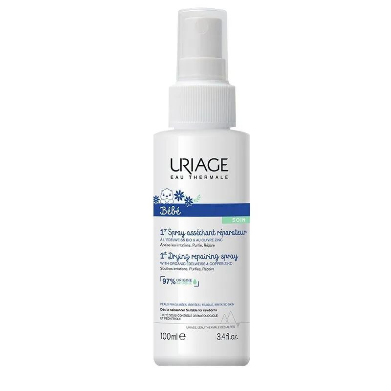 Спрей детский Uriage Bebe 1er Spray Assechant Reparateur Cu-Zn 100мл