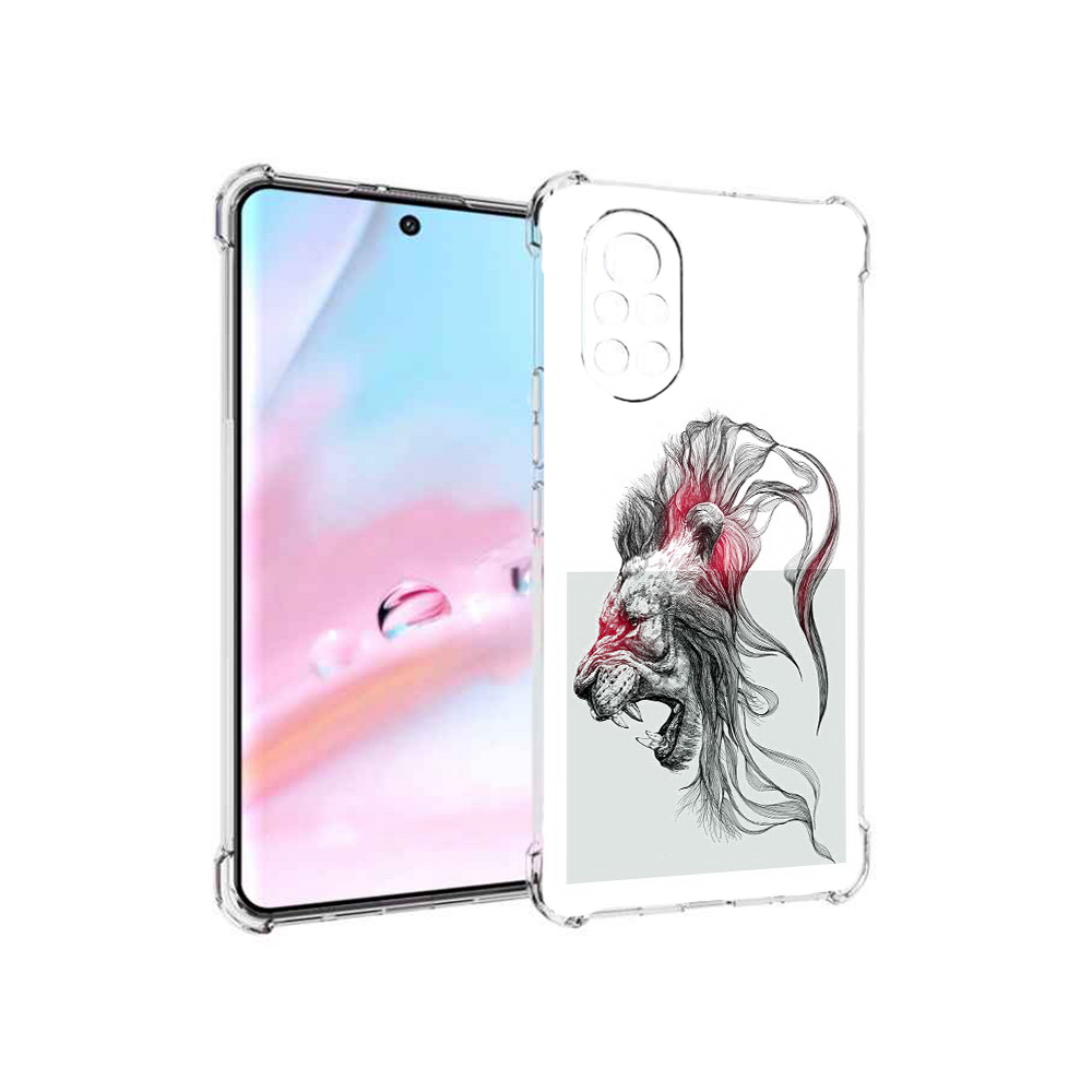 

Чехол MyPads разъяренный лев для Huawei Nova 8 (ANG-LX1), Прозрачный, Tocco