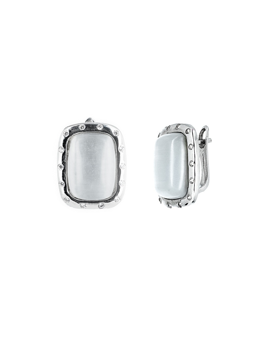 

Серьги из серебра L-Silver СИ1/СИ-АЕ3754ZCE, улексит/фианит, СИ1/СИ-АЕ3754ZCE