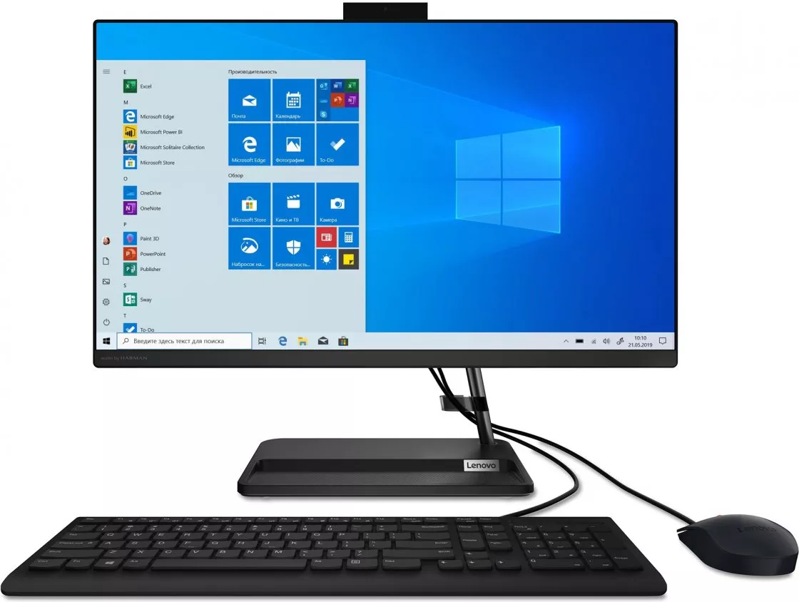 фото Моноблок lenovo ideacentre aio 3 gen 6 black (f0g100eark)