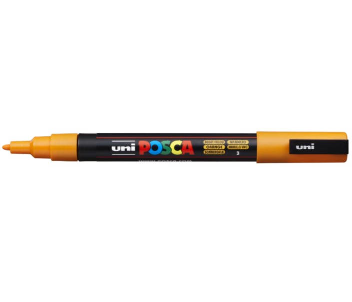 

Маркер Uni Posca 3M 0,9-1,3мм, Оранжевый;желтый