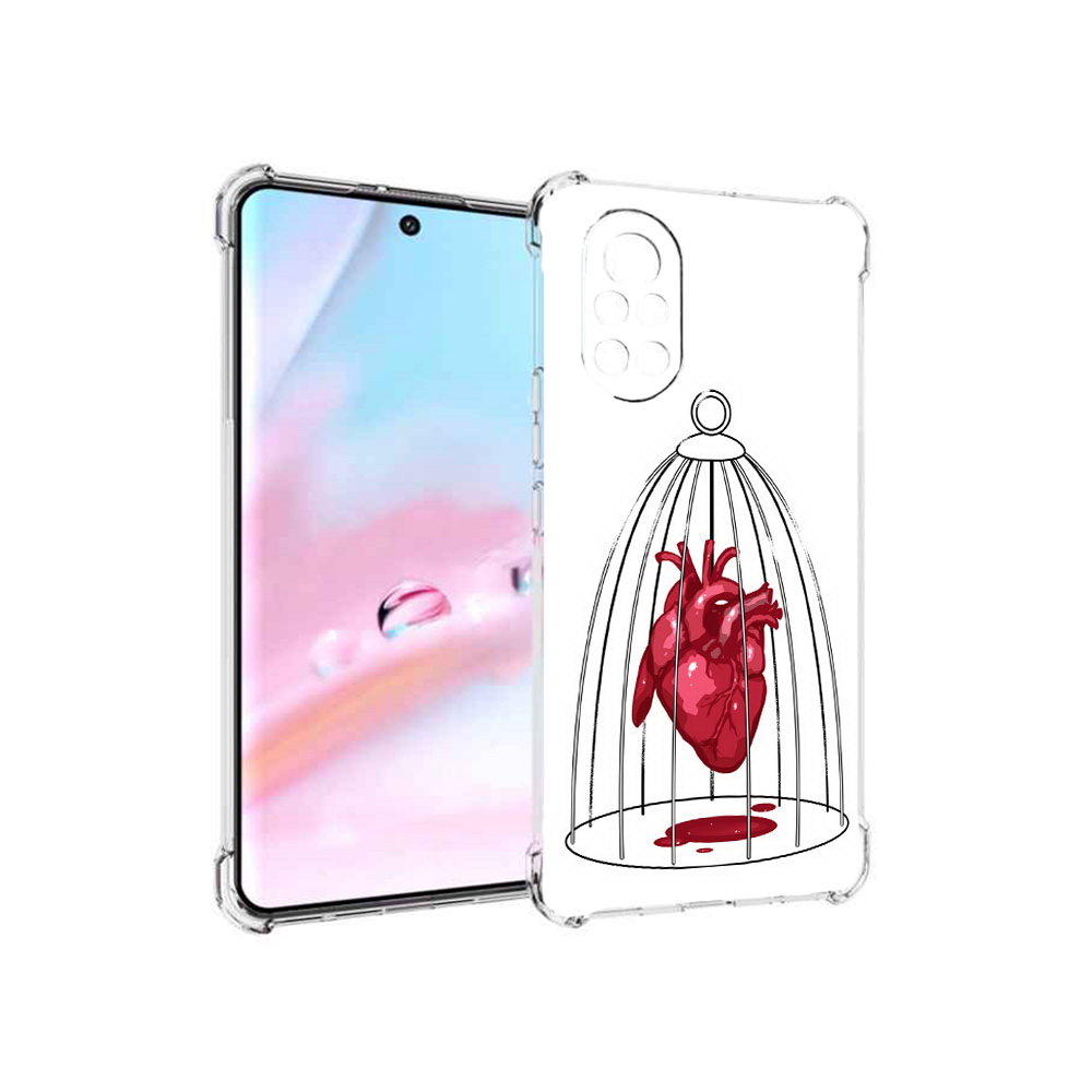 

Чехол MyPads сердце в клетке для Huawei Nova 8 (ANG-LX1), Прозрачный, Tocco