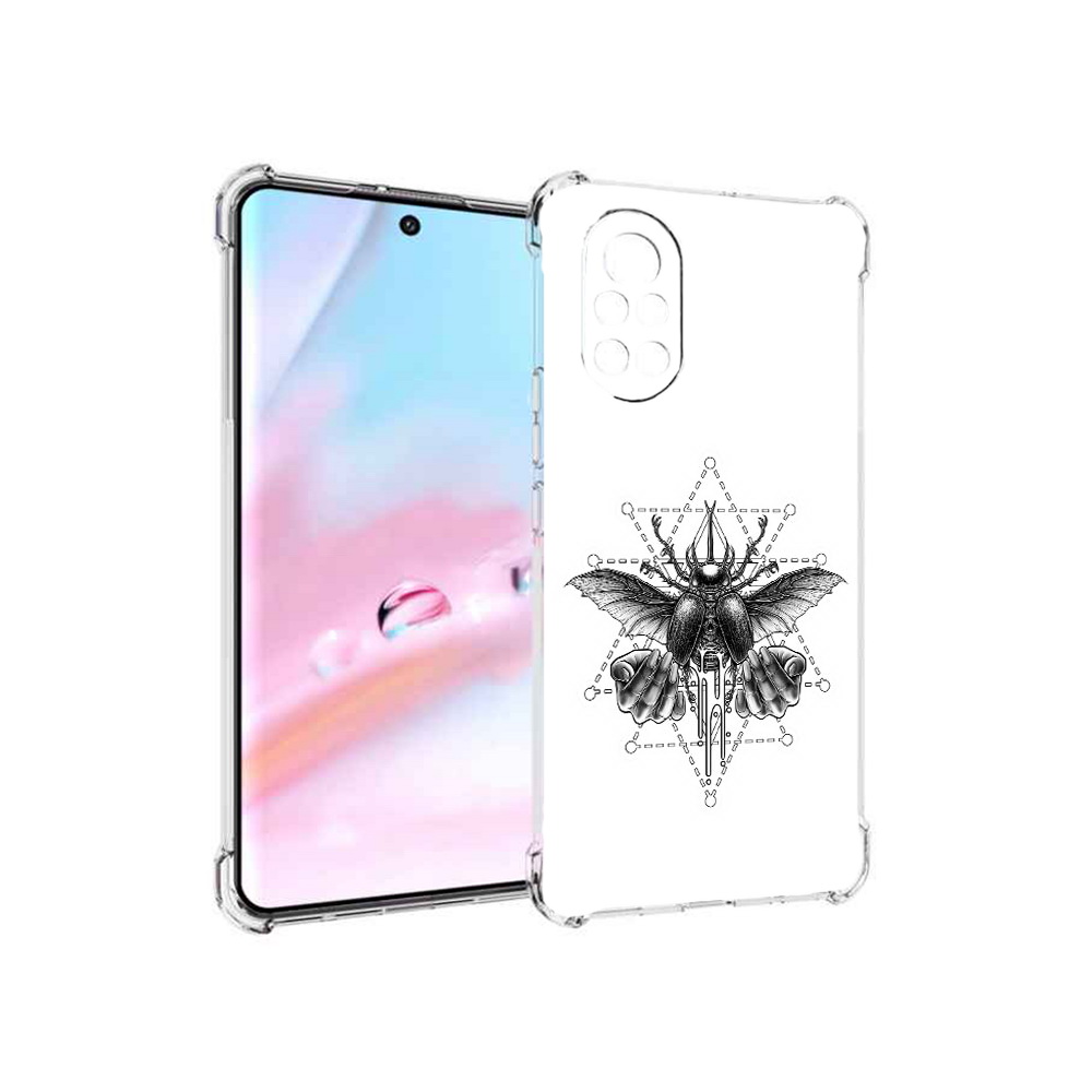 

Чехол MyPads скарабей для Huawei Nova 8 (ANG-LX1), Прозрачный, Tocco