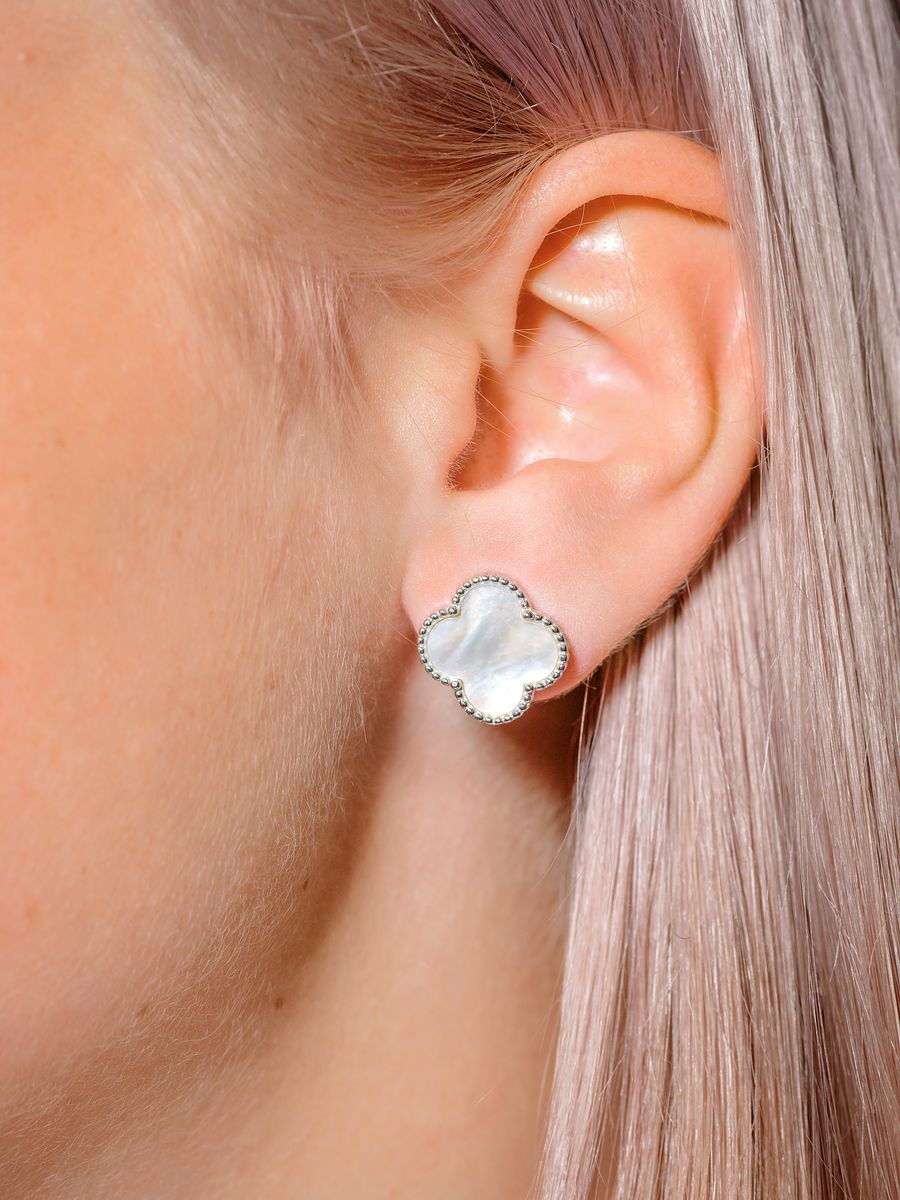 

Серьги из серебра L-Silver 1/22-СИ-4884-2, перламутр, 1/22-СИ-4884-2