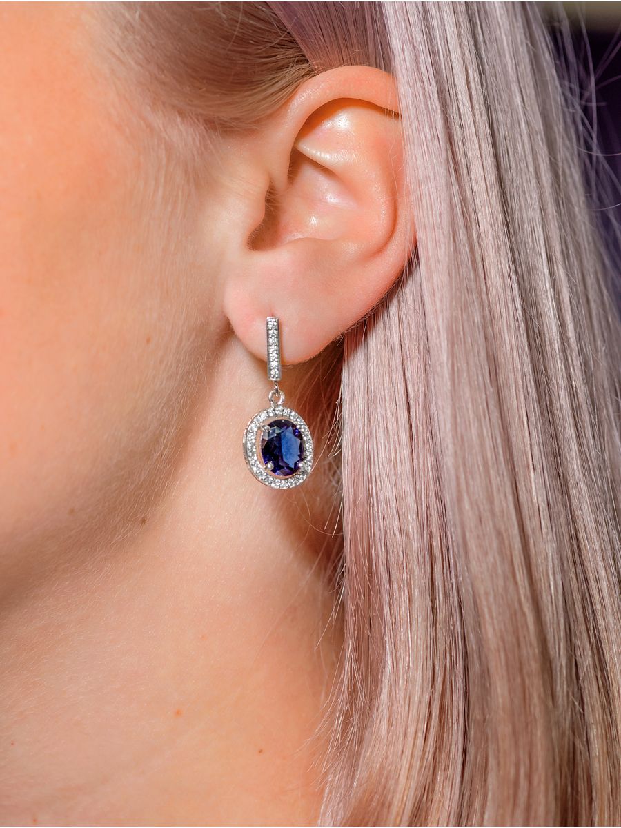 

Серьги из серебра L-Silver 13-СИ-VEASK01159-з, сапфир искусственный/фианит, 13-СИ-VEASK01159-з