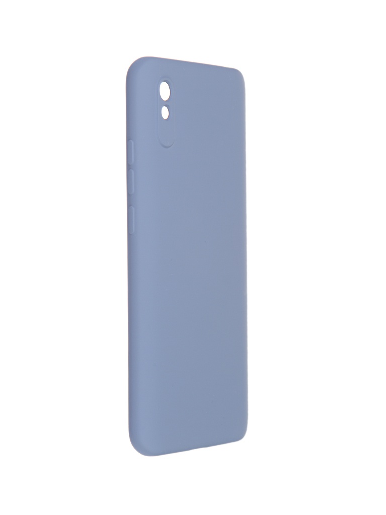 фото Чехол pero для xiaomi redmi 9a liquid silicone grey pcls-0077-gr