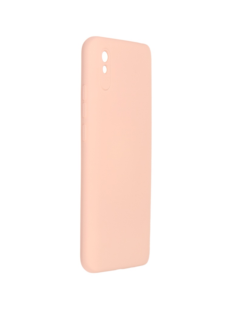 фото Чехол pero для xiaomi redmi 9a liquid silicone light pink pcls-0077-pk