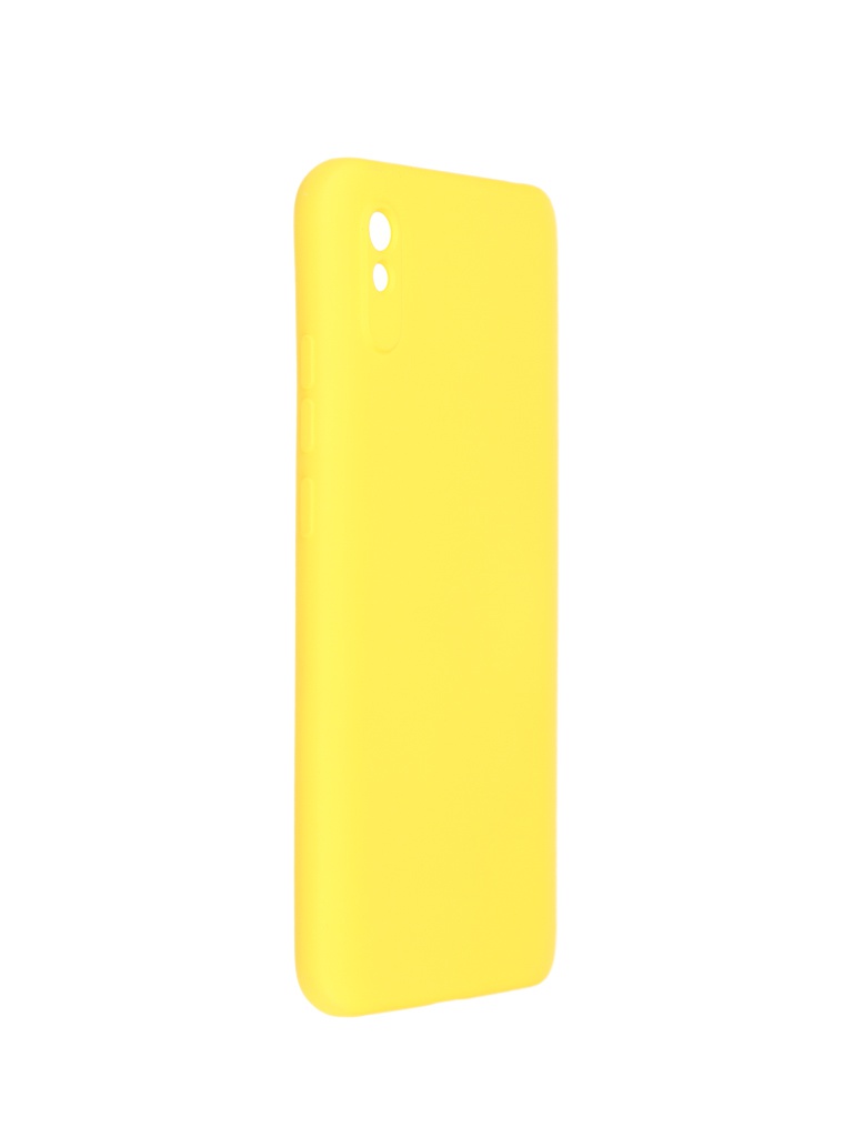 фото Чехол pero для xiaomi redmi 9a liquid silicone yellow pcls-0077-yw