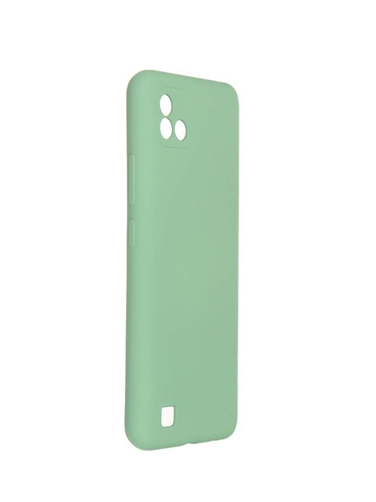 фото Чехол pero для realme c20 / c11 2021 liquid silicone green pcls-0087-gn