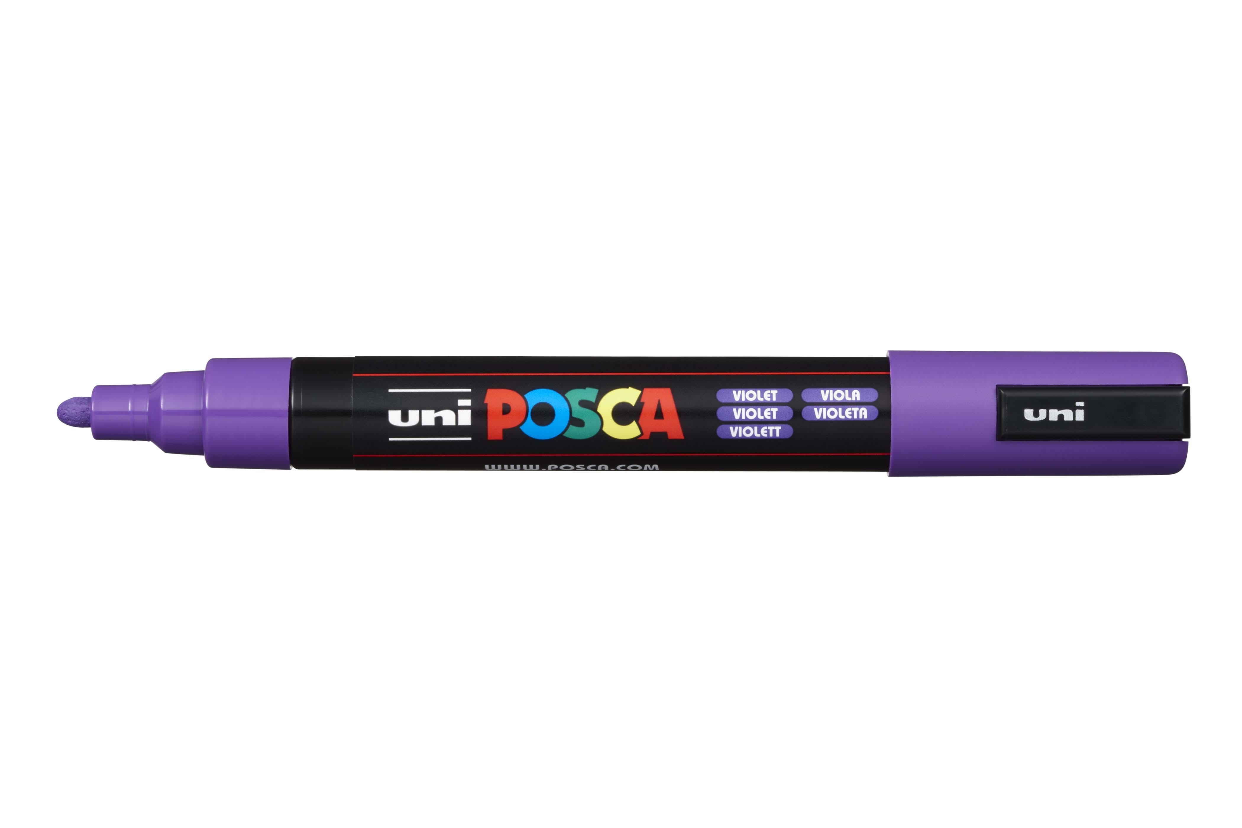 Маркер Uni POSCA PC-5M 1,8-2,5мм овальный (фиолетовый (violet) 12)