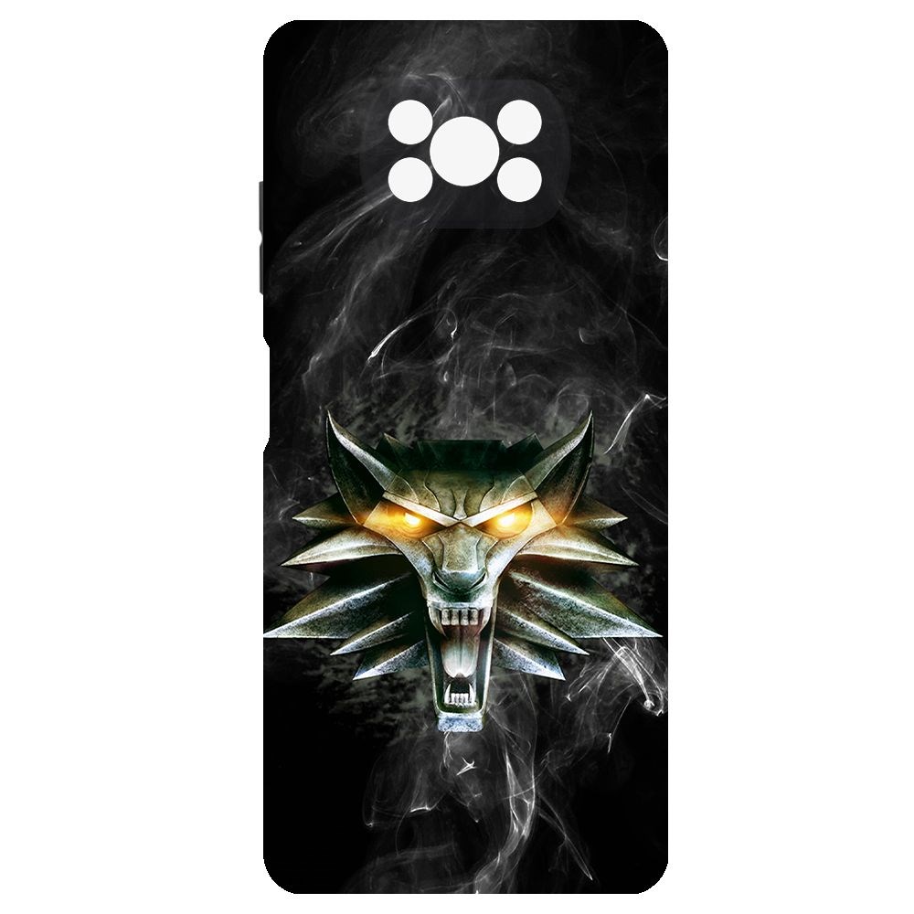

Чехол-накладка Krutoff Soft Case Ведьмак. Школа Волка для Poco X3 черный