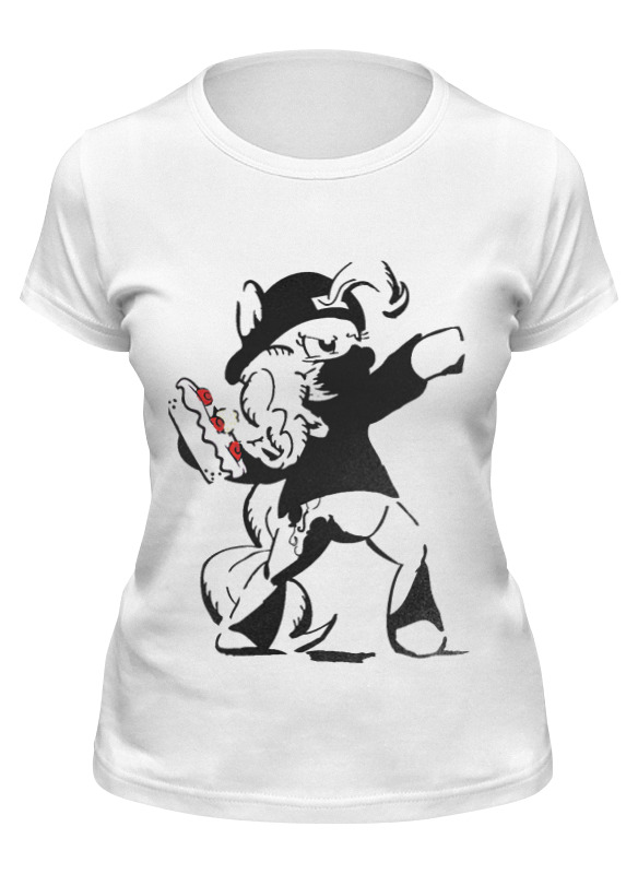 

Футболка женская Printio Ma little banksy белая L, Белый, Ma little banksy