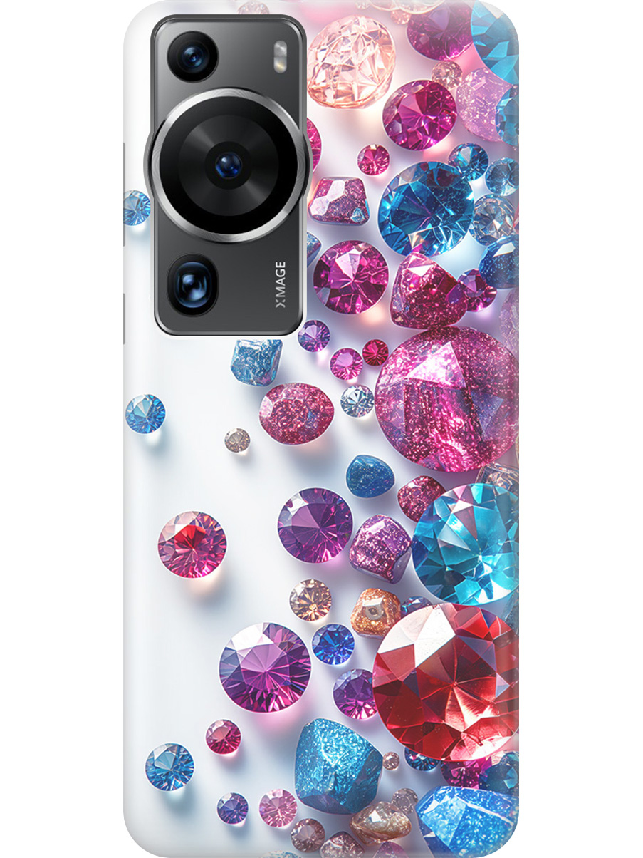 

Силиконовый чехол на Huawei P60 Pro с принтом "Россыпь драгоценных камней", Прозрачный;белый;розовый;синий, 772620831