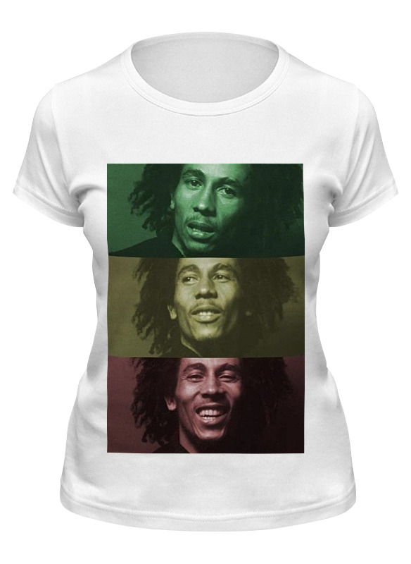 

Футболка женская Printio Bob marley белая L, Белый, Bob marley