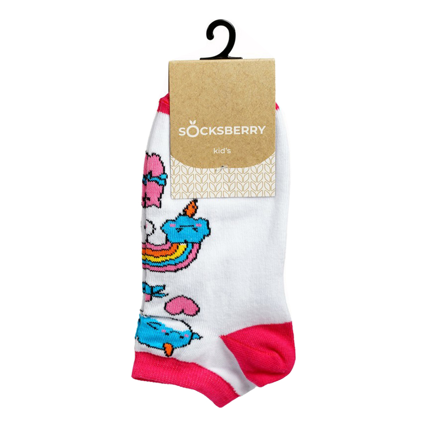 

Носки детские Socksberry, Радуга на белом, р. 22, Белый