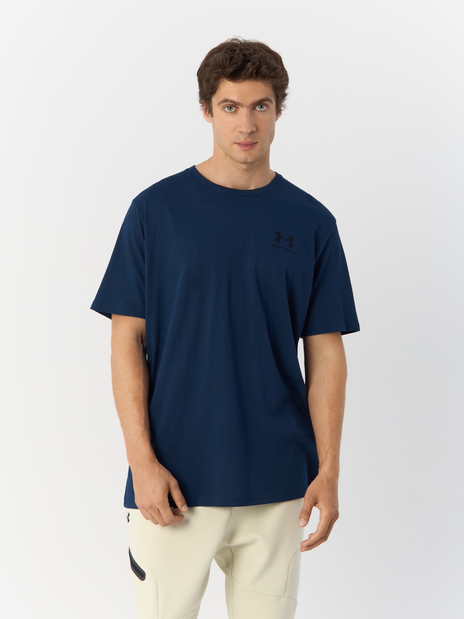 

Футболка Under Armour Sportstyle Left Chest SS мужская тёмно-синяя, размер XL, 1326799, Синий, Sportstyle Left Chest SS