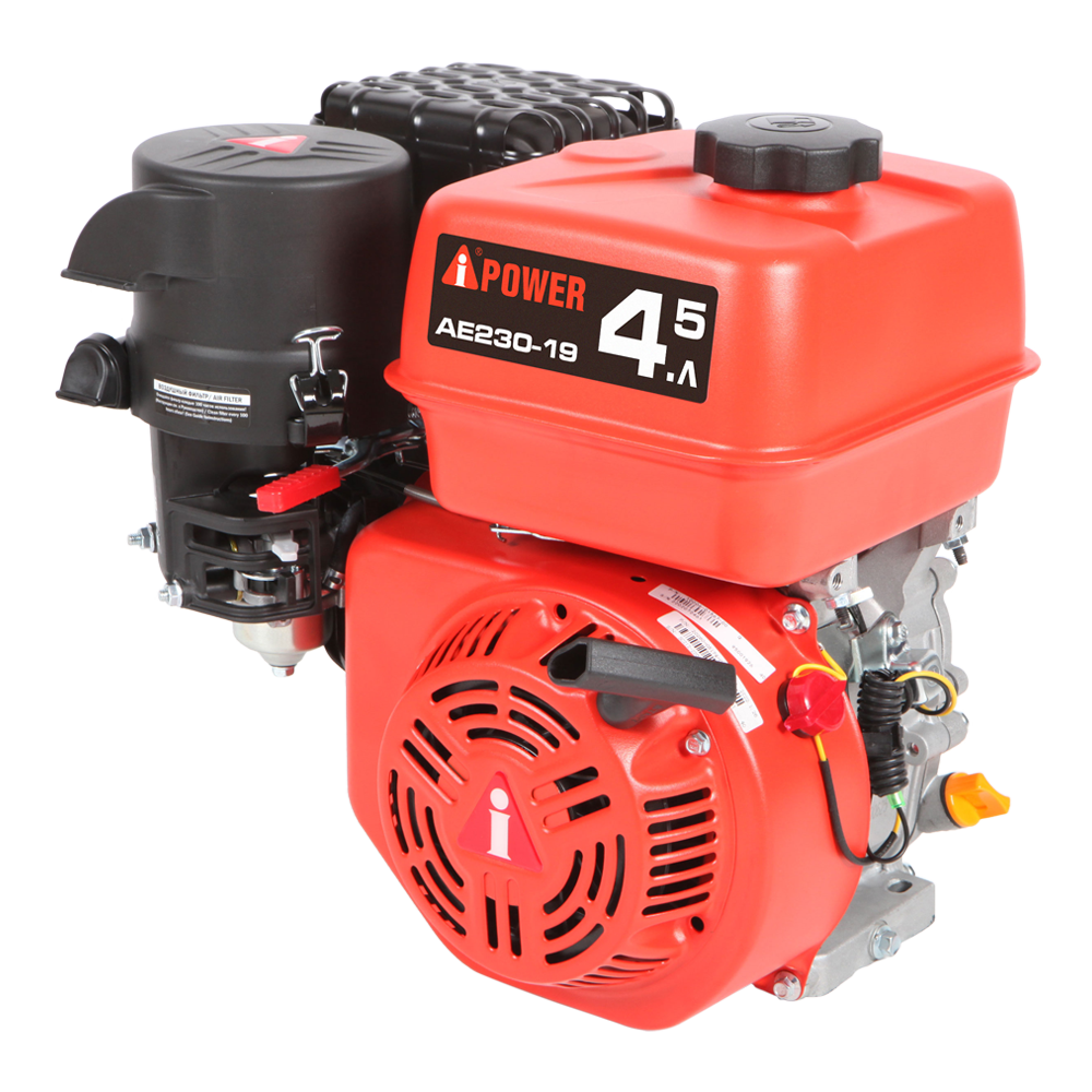 Бензиновый двигатель A-IPOWER АЕ230-19 10006-01580, 7.5л.с. 223 см3, вал 19