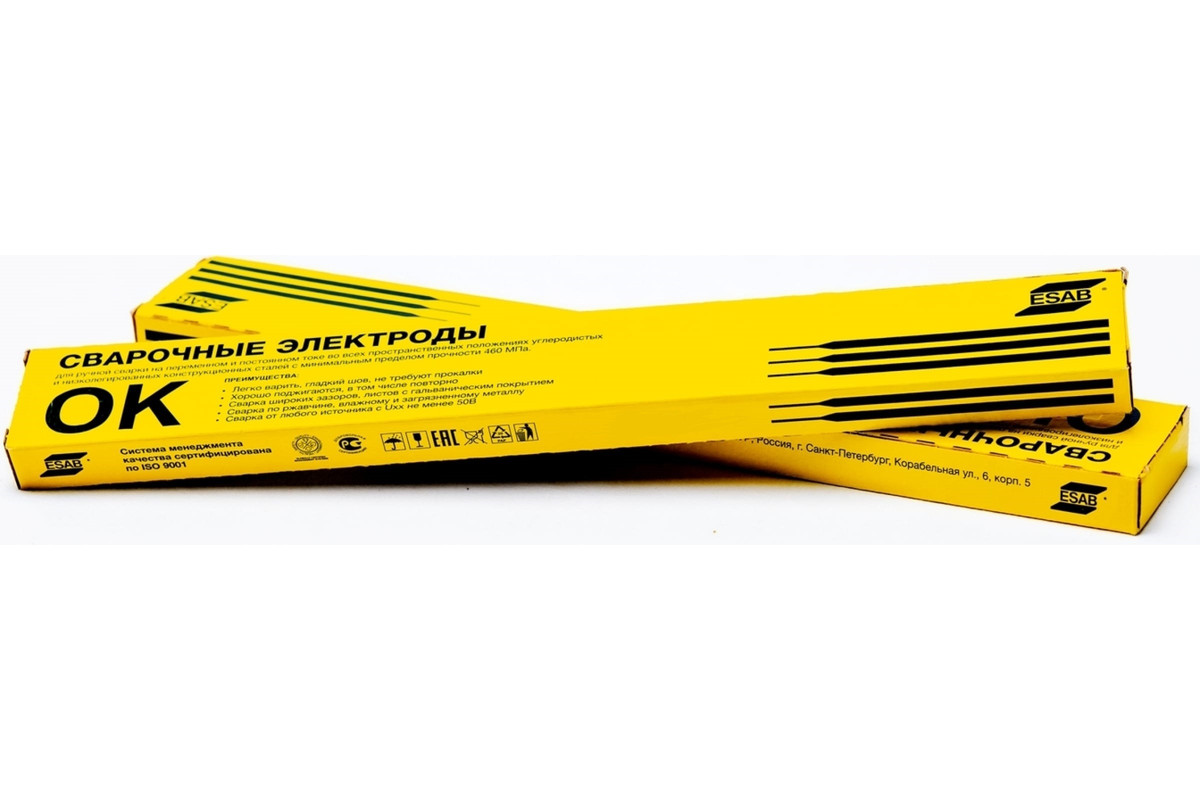 

Электрод ОК 46.00 (3 мм; 5.3 кг) ESAB