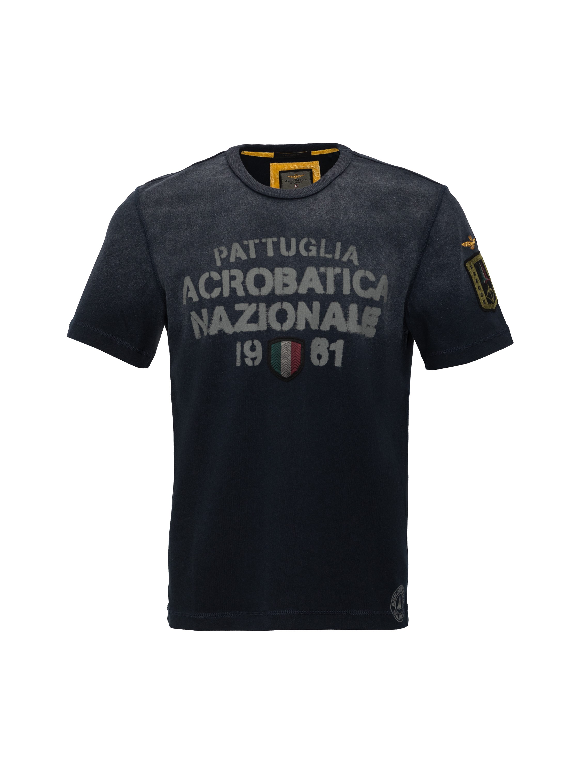 

Футболка мужская Aeronautica Militare TS2019J573 черная 54 RU, TS2019J573