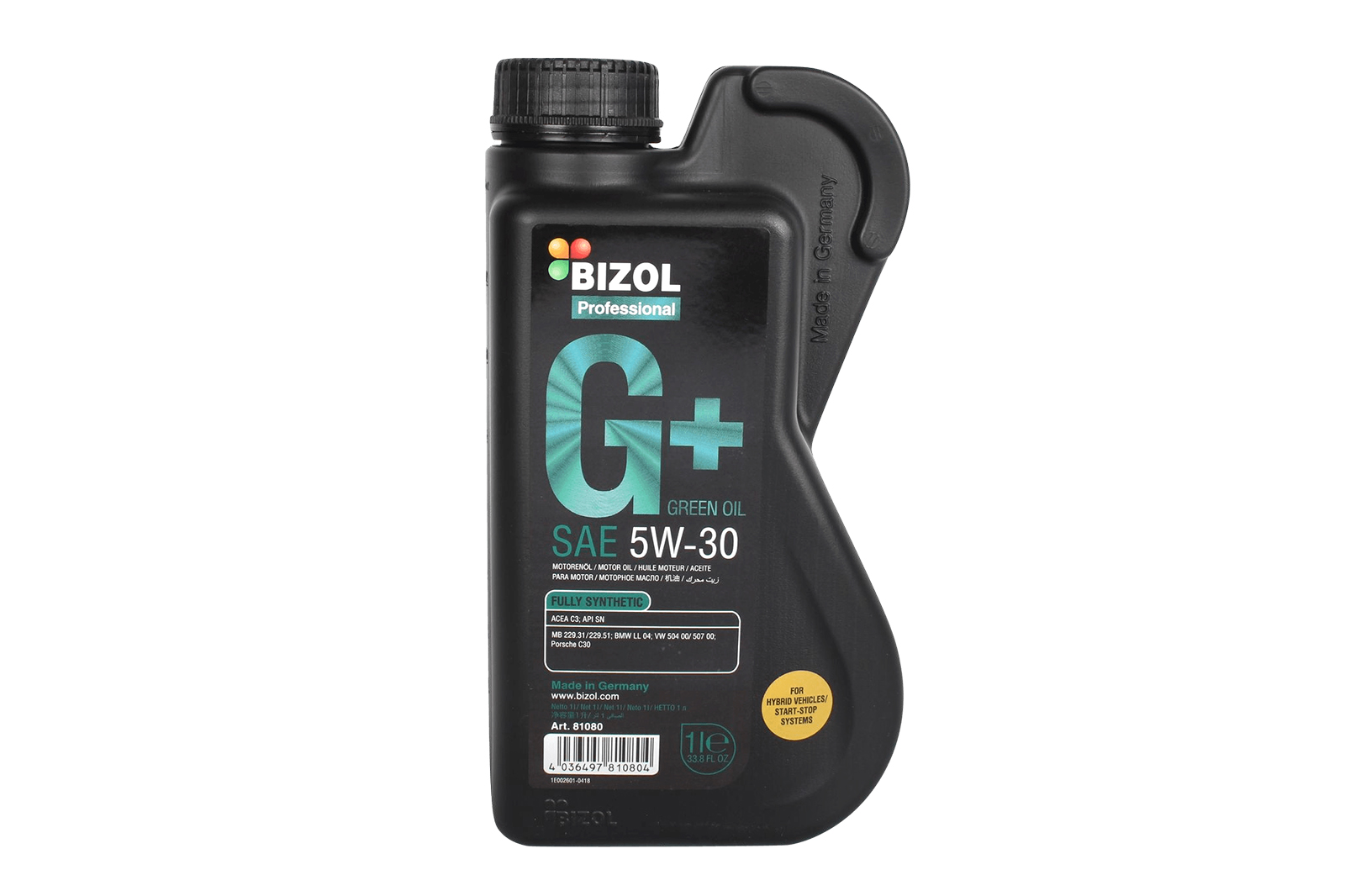 Моторное масло BIZOL Green Oil 5W30 1л