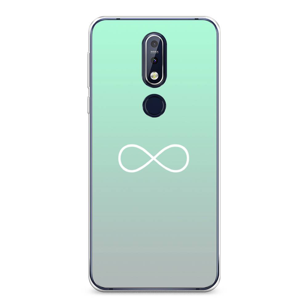 

Чехол Awog на Nokia 7.1 / Нокиа 7.1 "Бесконечность от Тиффани", Голубой, 122050-4