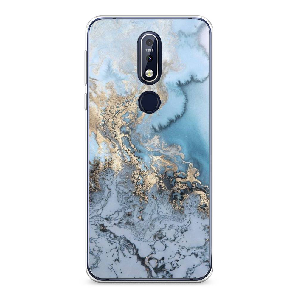 

Чехол Awog на Nokia 7.1 / Нокиа 7.1 "Морозная лавина синяя", 122050-3