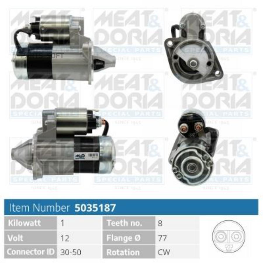 

Стартер 12V 1KW Mitsubishi Carisma (DA) Volvo S40 I