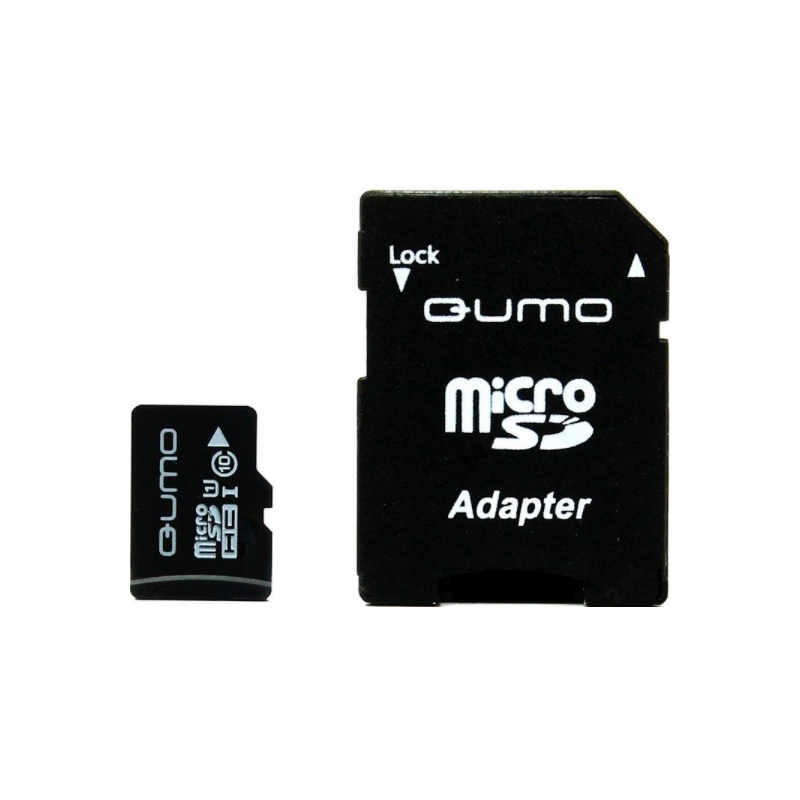 Карта памяти QUMO Micro SDHC 8Гб (QM8GMICSDHC10U1)