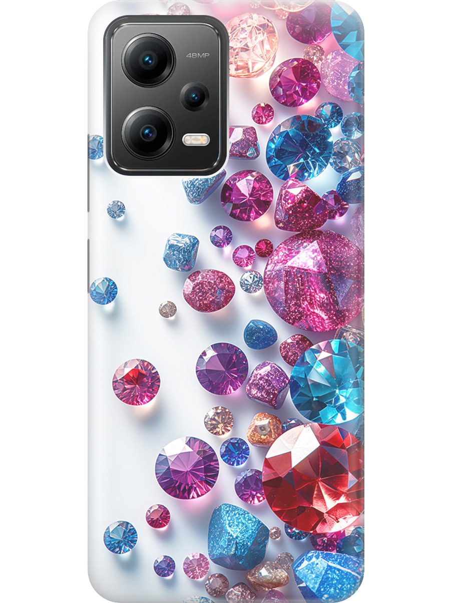

Силиконовый чехол на Xiaomi Poco X5 5G с принтом "Россыпь драгоценных камней", Прозрачный;белый;розовый;синий, 767959631