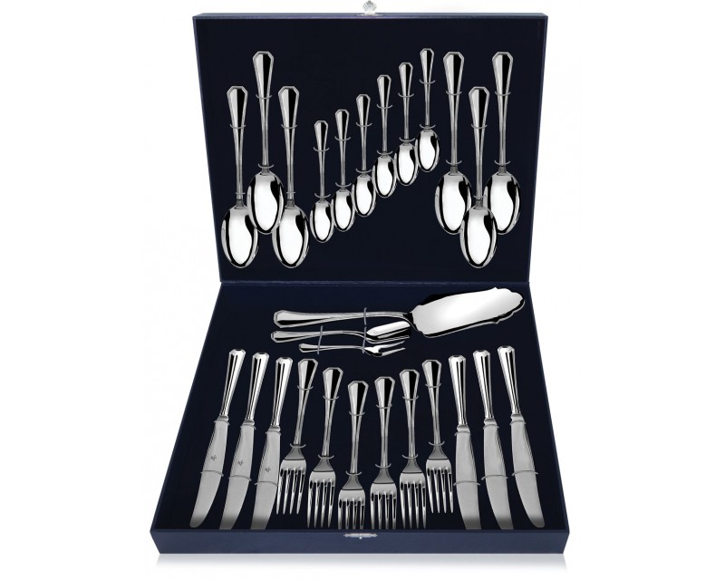 

Серебряный столовый набор «Элегант» 27 предметов131НБ01801ЛВС, Серебристый, 131НБ01801ЛВС